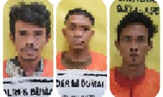 Tiga Pelaku Maling Sepeda Motor Berhasil Ditangkap Kurang Dari 24 Jam Oleh Unit Reskrim Polsek Sungai Sembilan