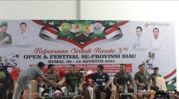 Kejuaraan Sirkuit Karate 3rd Open dan Festival se-Provinsi Riau Resmi Dibuka, Perebutkan Piala Dandim 0320/Dumai