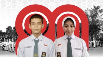 Emillul Fata Irawan dan R. Humayroh Ramadhani Ikut Paskibraka Provinsi Riau