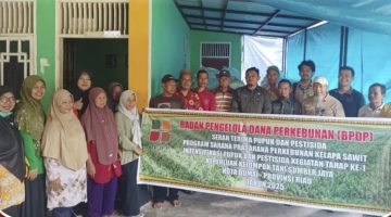 BPDP Salurkan Bantuan Pupuk dan Pestisida ke Kelompok Tani