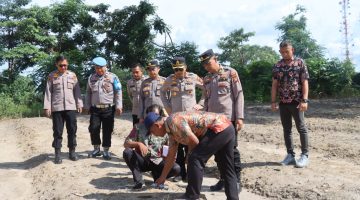 Optimis Sambut Penanaman Jagung Serentak se-Riau, Kapolres Dumai Tinjau Lokasi 