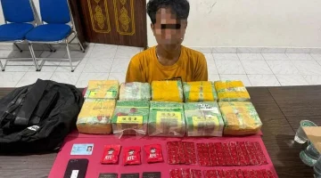 Gendong 10 Kg Sabu dan Ganja di Depan Hotel The Zuri Dumai di Ciduk Polda Riau